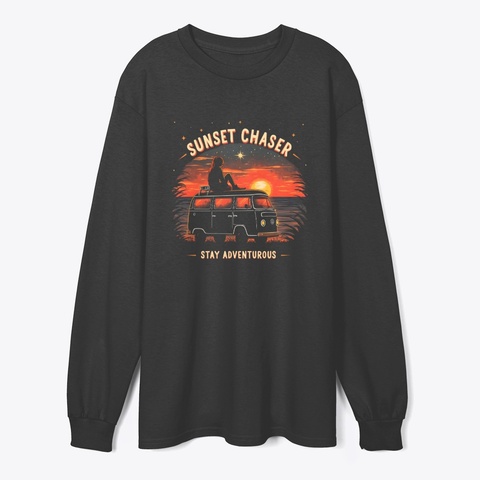 Sunset Chaser Black áo T-Shirt Front