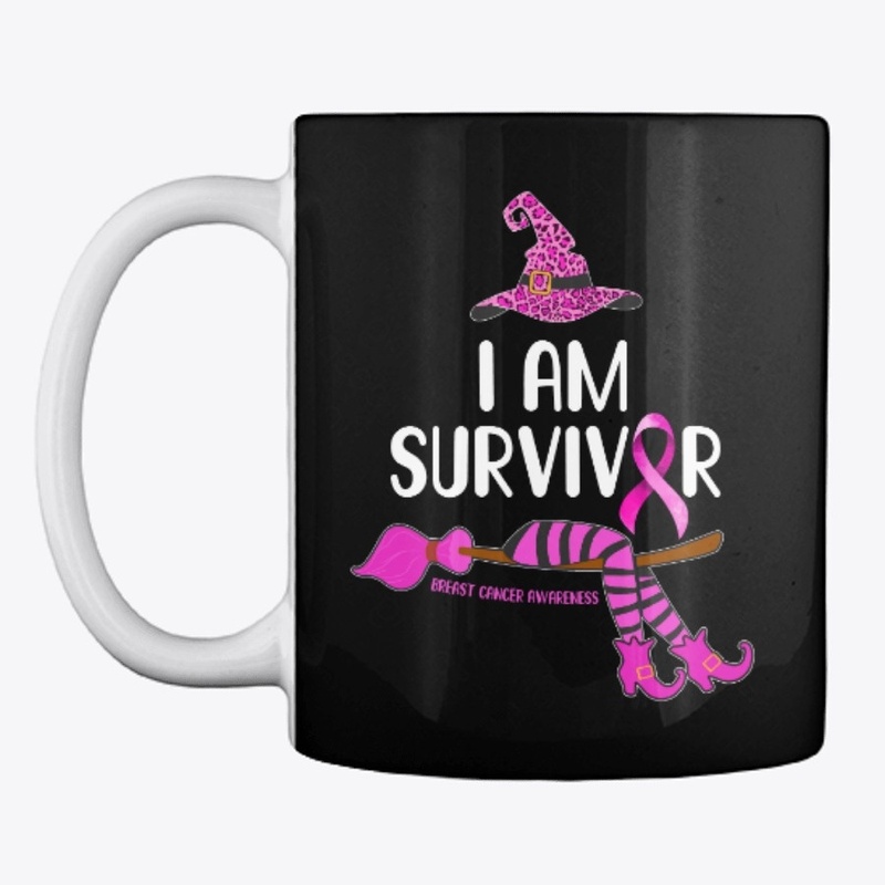 Witch I'm Survivor Breast Cancer Leopard