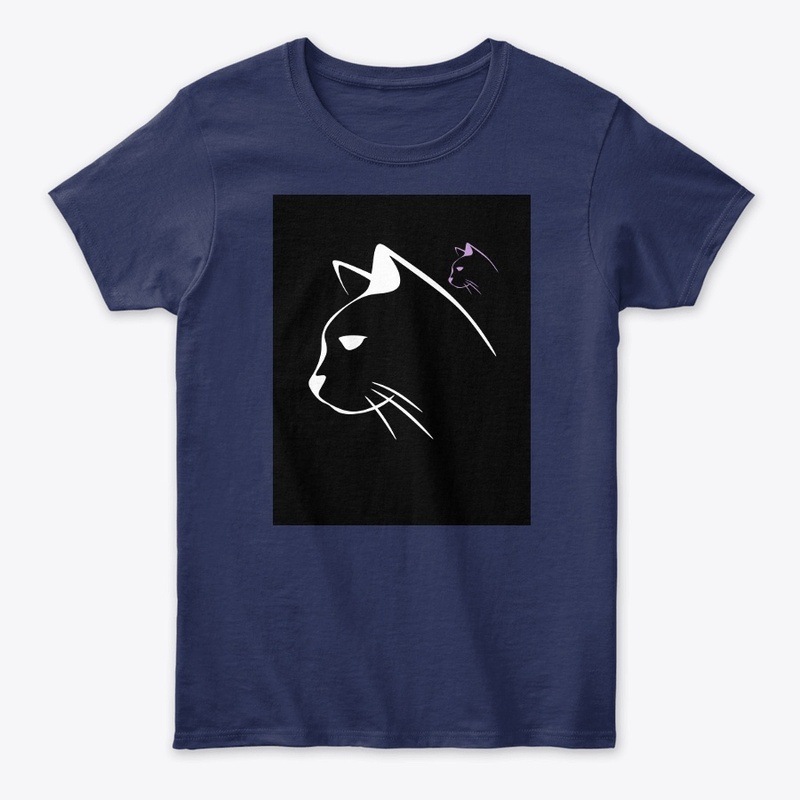 Cat Print Whisker Whimsy Tee