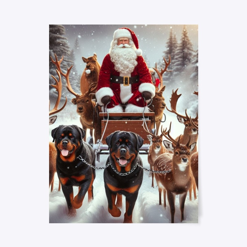 Rottweilers and Santa