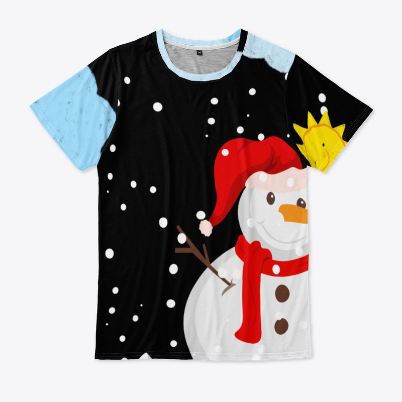 Snowman in the sunshine