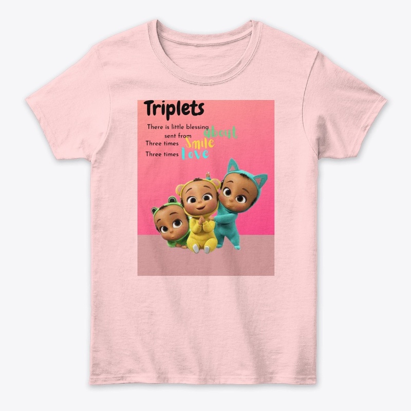 Mom love her triplets