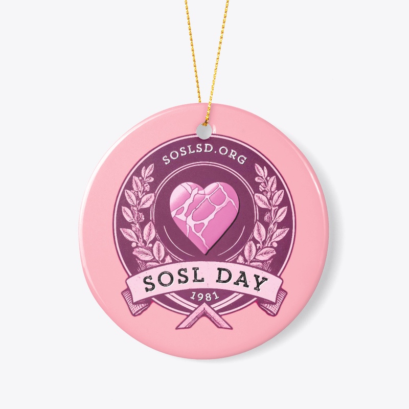 SOSL day V1 rosewine ceramic ornament