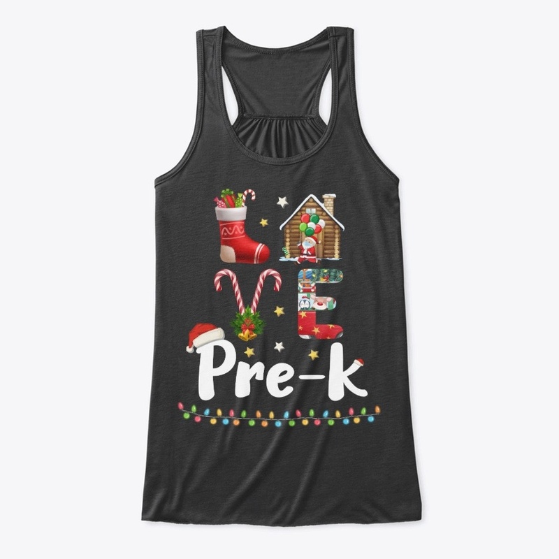 Love Pre-K Christmas Teacher Gifts Shirt