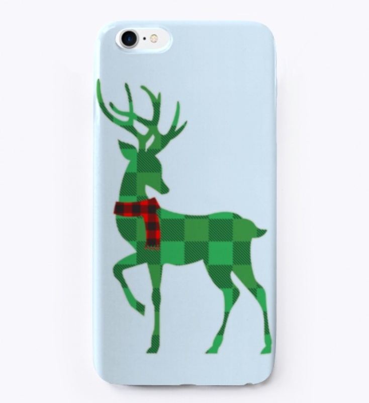Reindeer With Buffalo Plaid Style