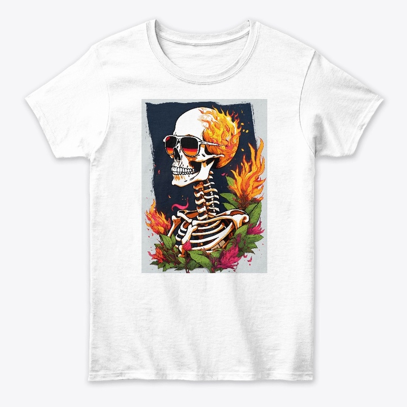 Blaze and skull rockwear t-shirt