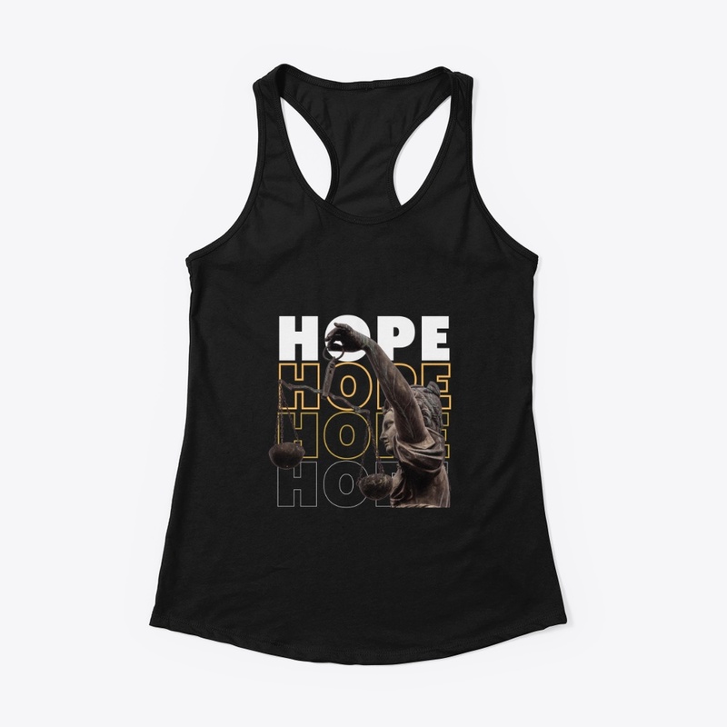 Black and yellow modern hope T Shirt