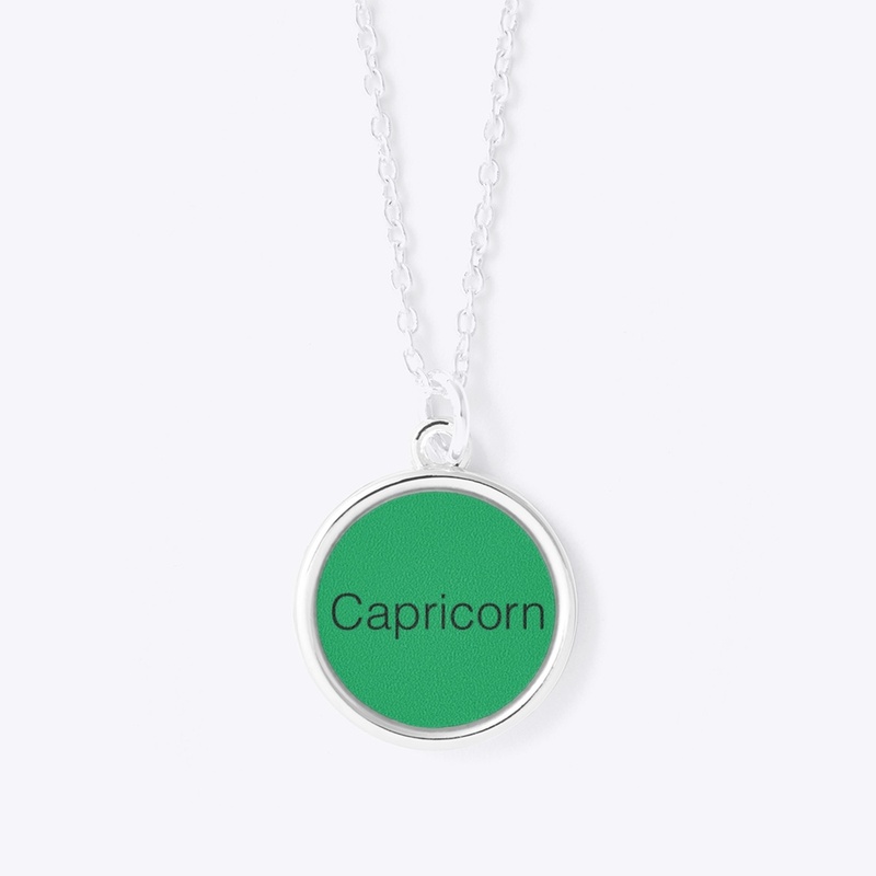 Zodiac Circle Pendant Capricorn(EARTH)