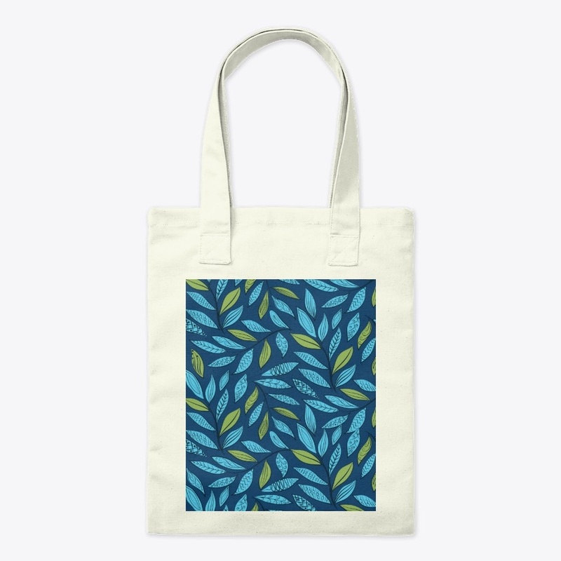 Blue Leaves Bag