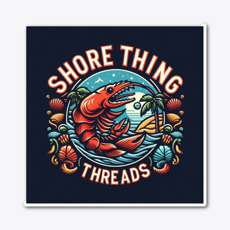 Shore Thing Threads - Prawn Logo