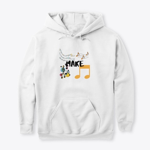 Make Music Now White T-Shirt Front