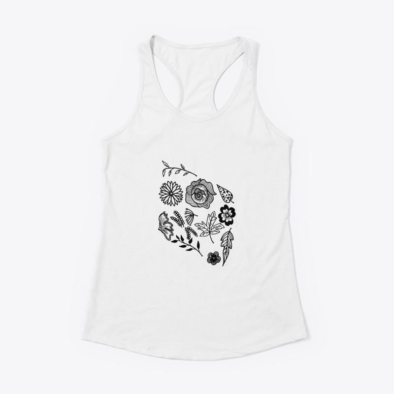 FLOWERS AND LEAVES  - Tank Top 