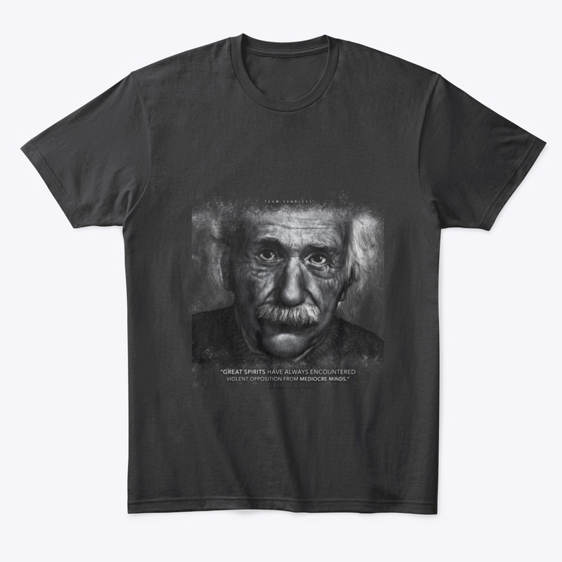 Albert Einstein "Mediocre Minds" Apparel