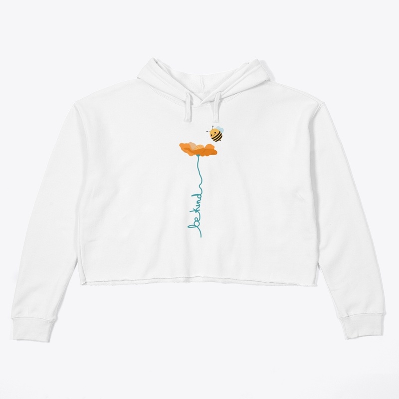 Be kind flower - cute bee flying