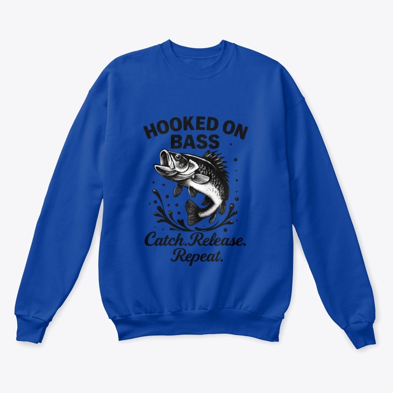 Hooked on Bass Fishing Tee