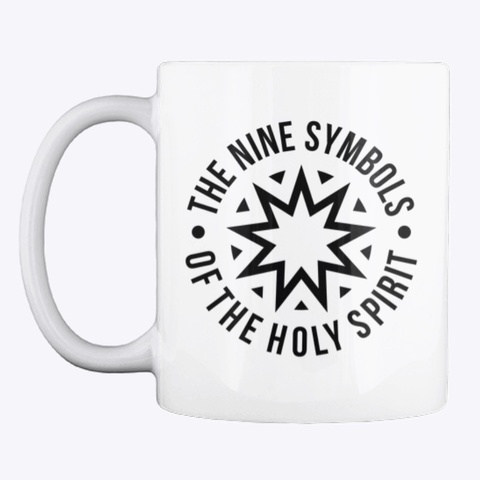 9 Symbols Of The Holy Spirit Mug White T-Shirt Front
