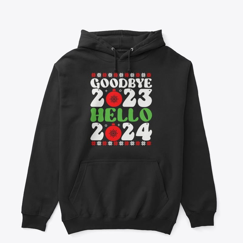 Goodbye 2023 Hello 2024 Christmas Shirt