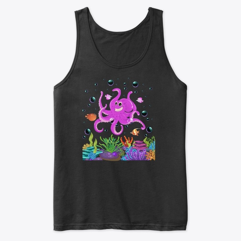 Cheerful octopus