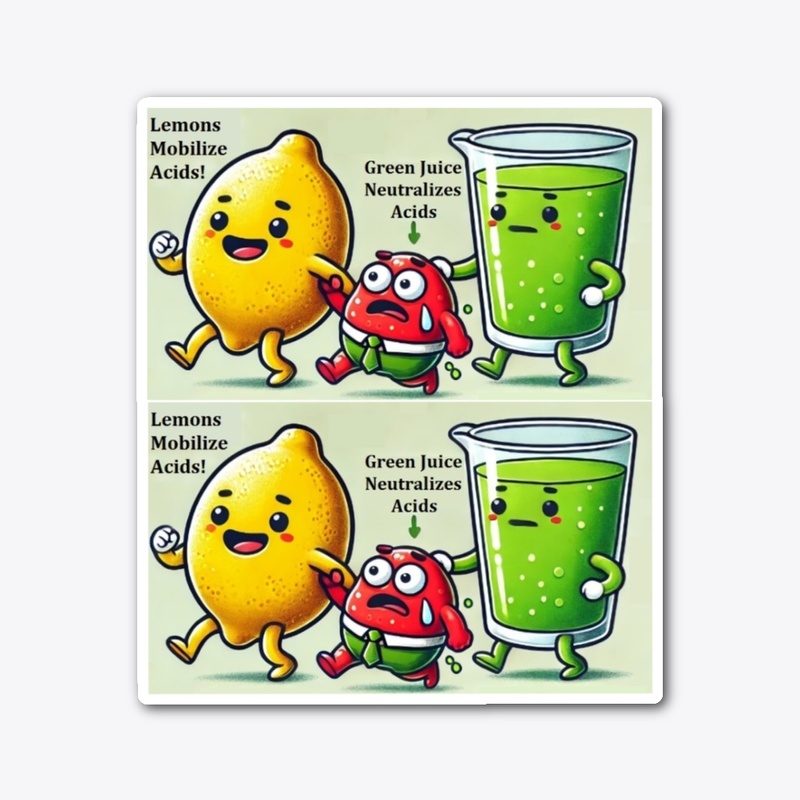 Lemons & Green Juice Sticker