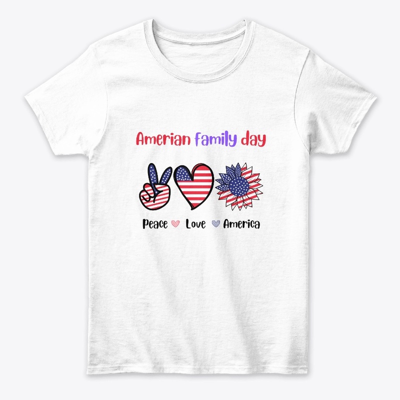 American Family Day Peace love america