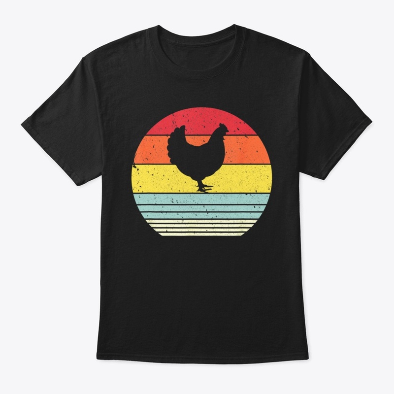 Chicken Shirt Retro Style Farmer Tshirt