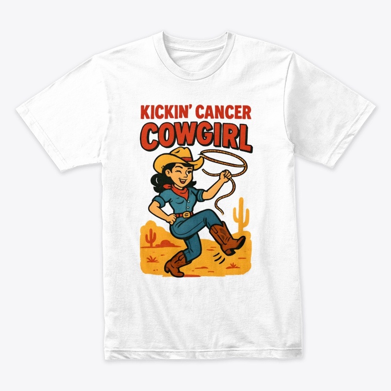 Kickin' Cancer Cowgirl T-Shirt
