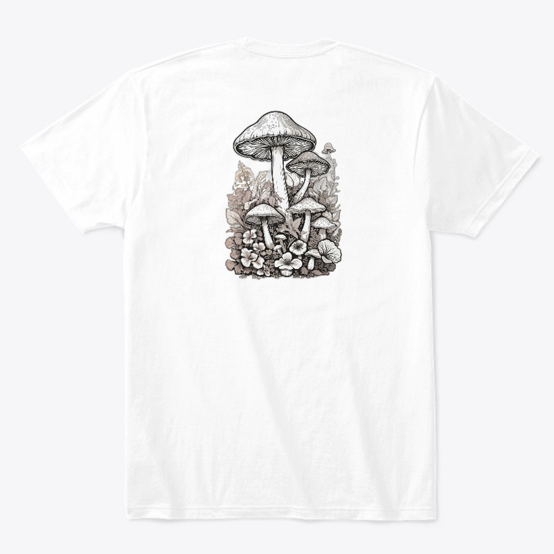 3D mushroom sticker shirt