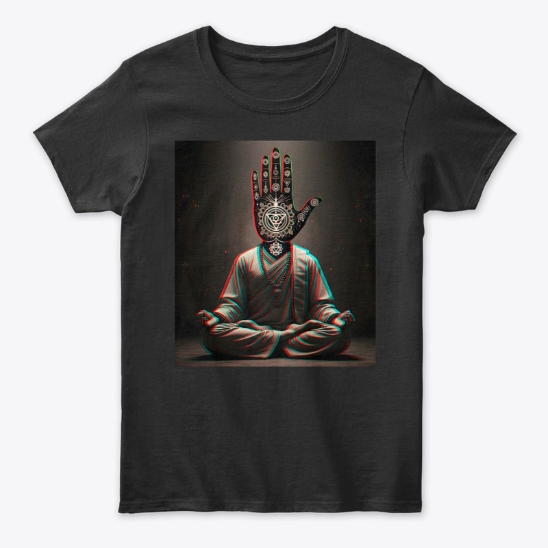 Mystical Hand Meditation Psychedelic Tee