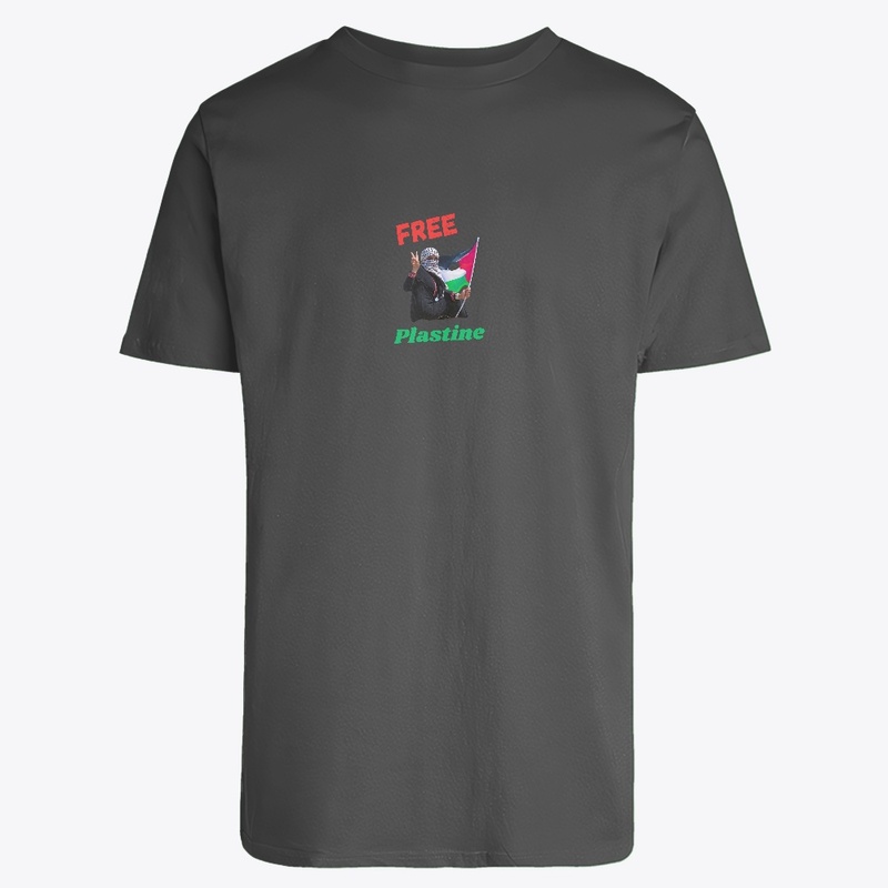 Free plastine Printed Classic sleeve t-s
