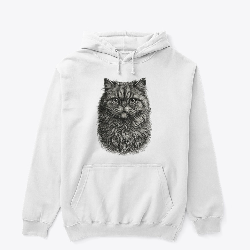 Vintage Persian Cat Art T-Shirt