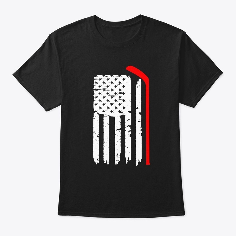 American Flag Hockey USA Patriotic Gift 