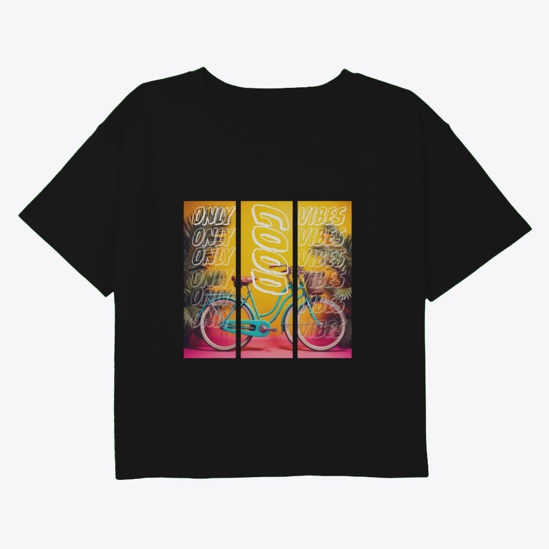Good Vibes Only Bicycle Art