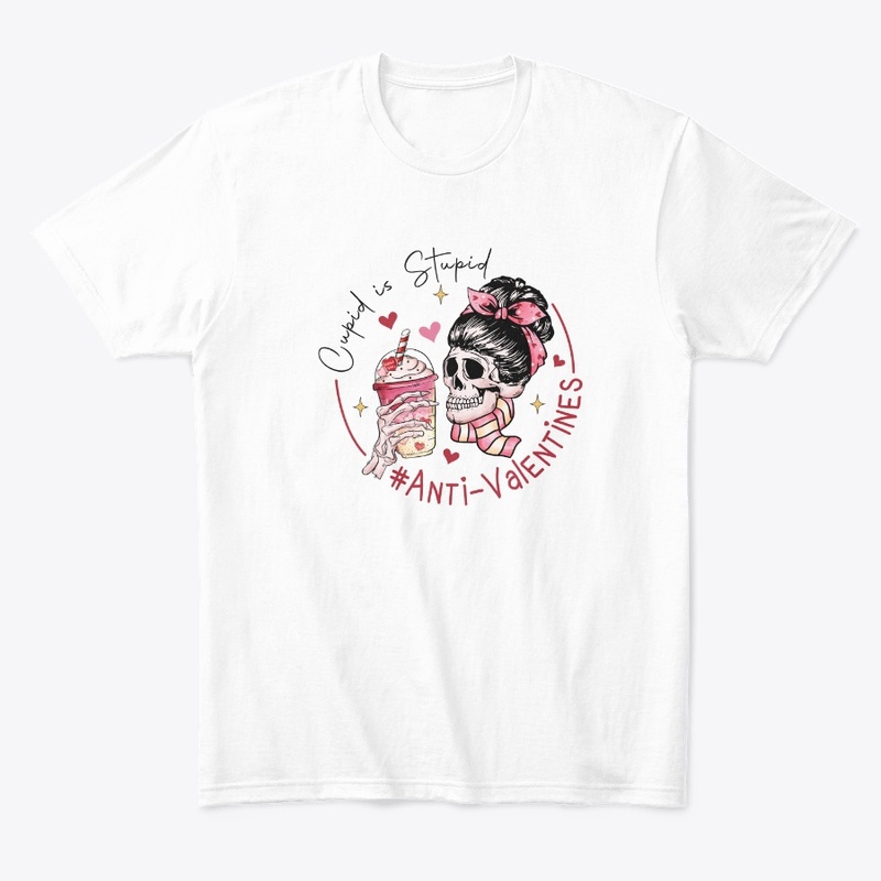  Cupid Is Stupid – Anti-Valentine Skull 