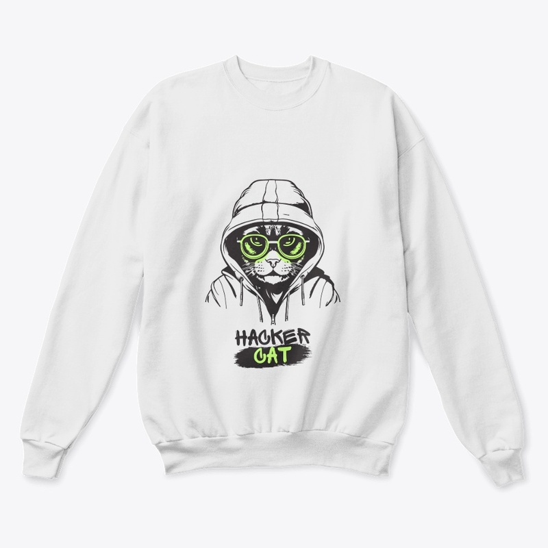Black Green Cool Cat