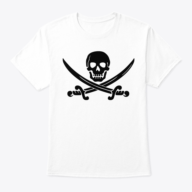 Skull pirate and sword design