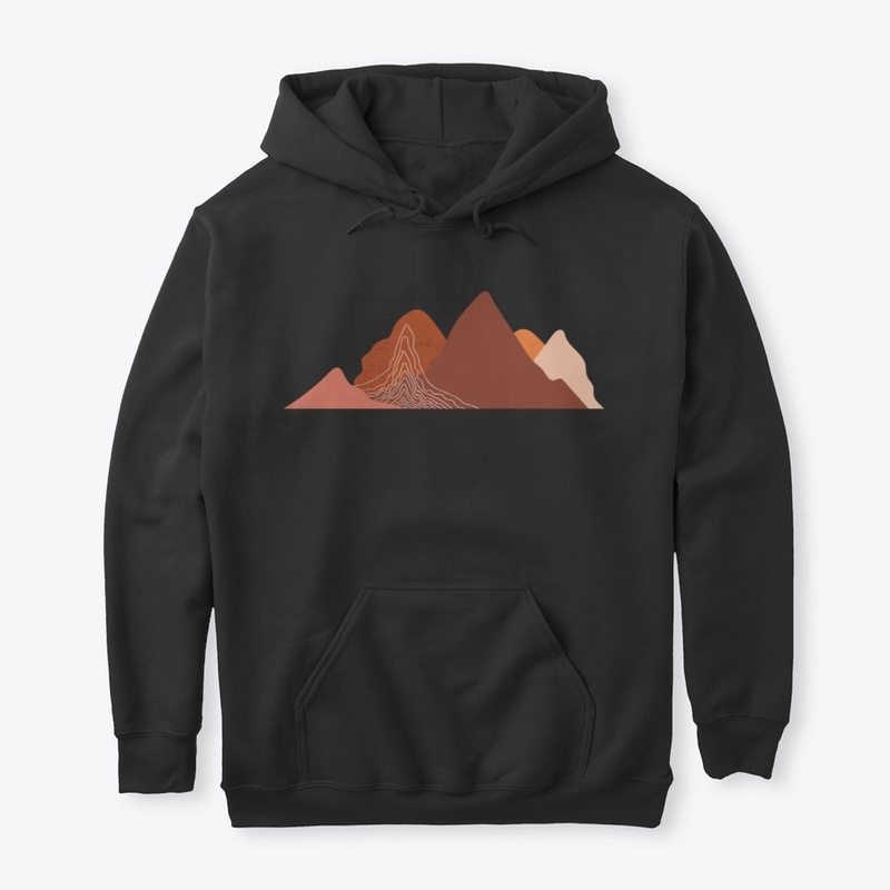landscape-3 mountains graphic tshirts