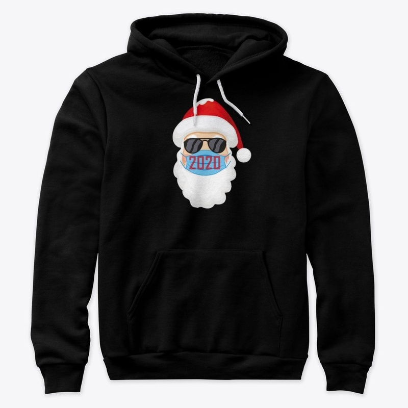 Santa In Sunglasses Wearing Mask Funny C