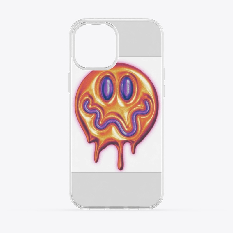 Trippy Smiley Face Print