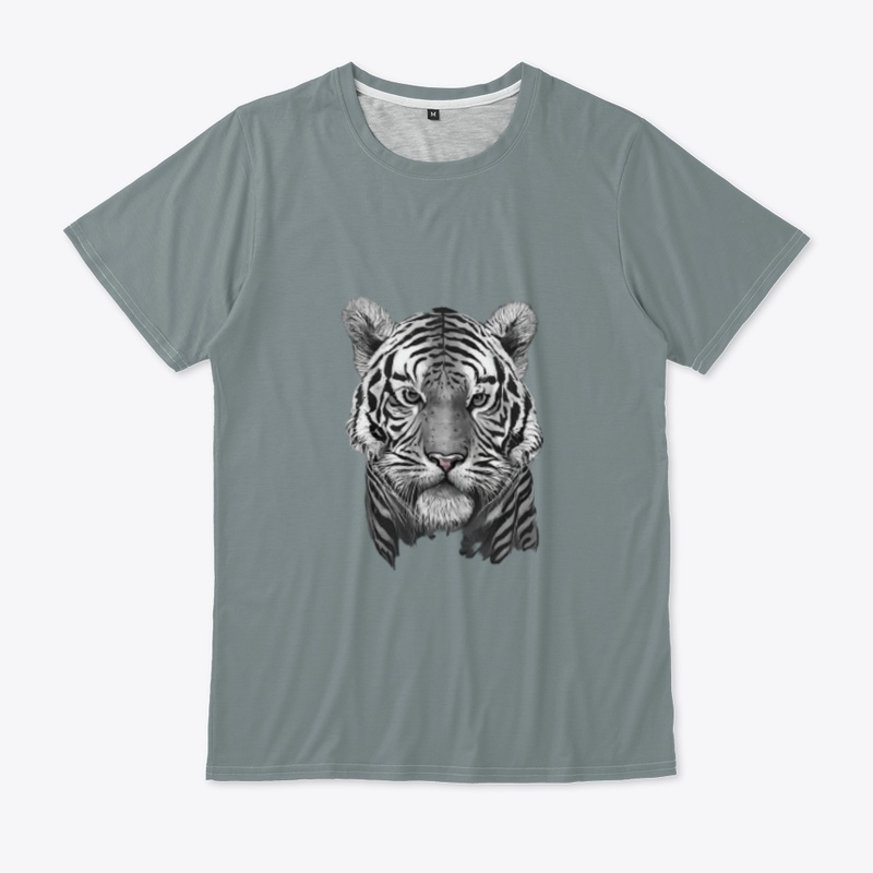 black and white tiger