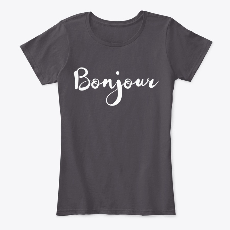 Bonjour white text