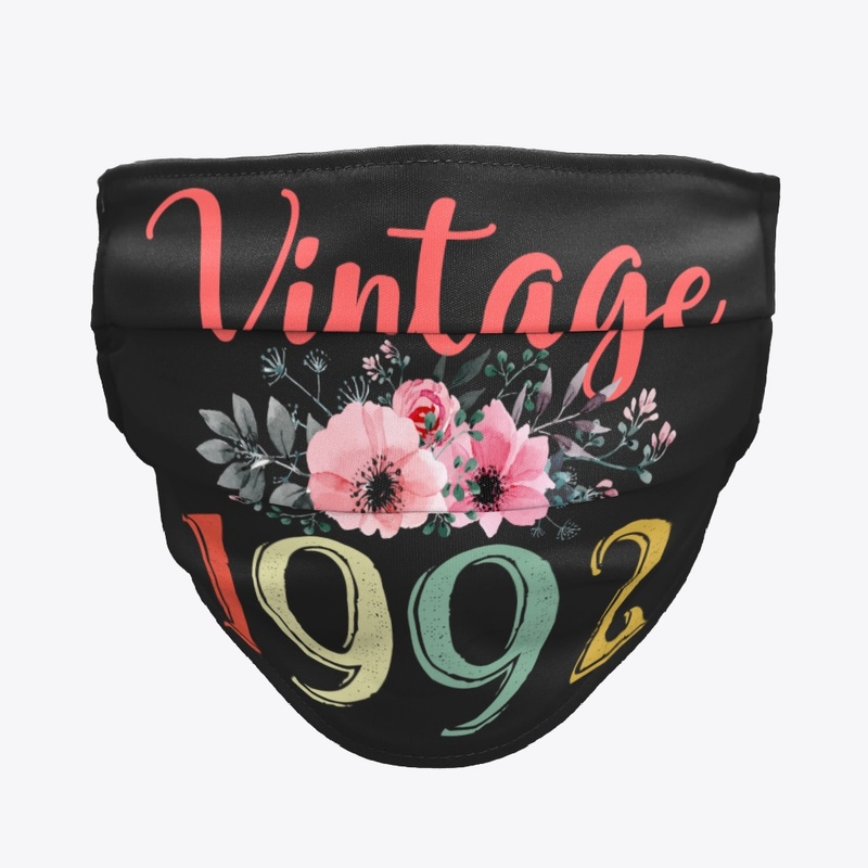 Vintage 1992 Floral 28th Birthday Gift