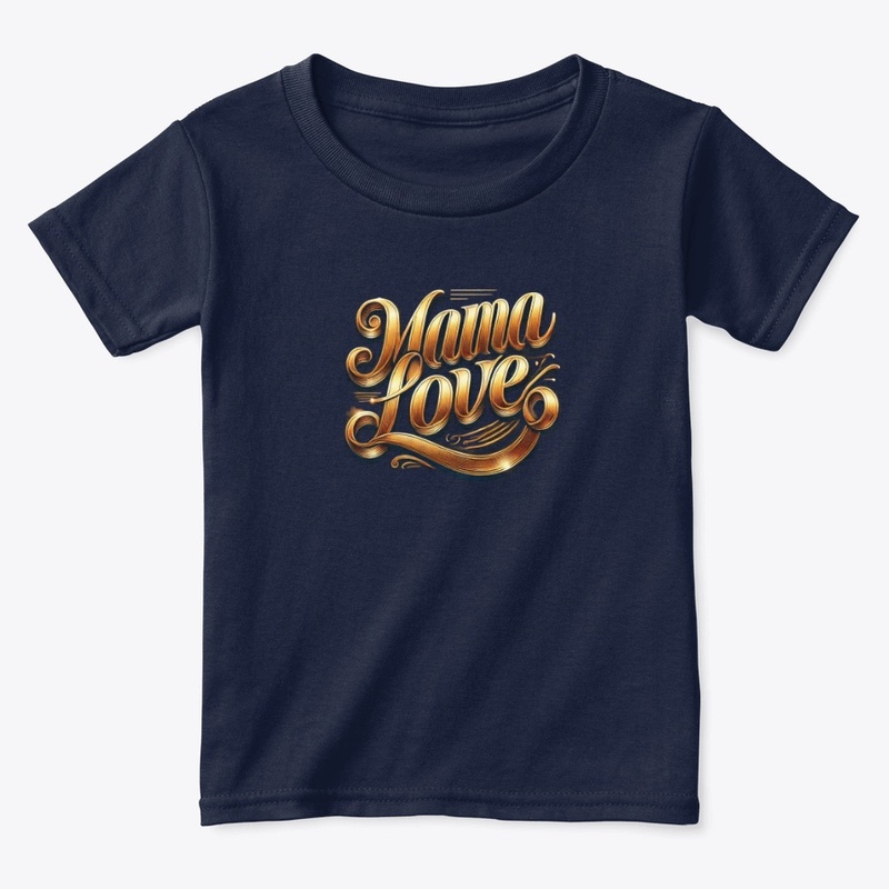 Mama Love Gold Script Swirls Edition