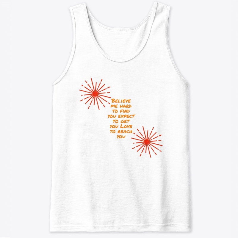Believe me design on apparel