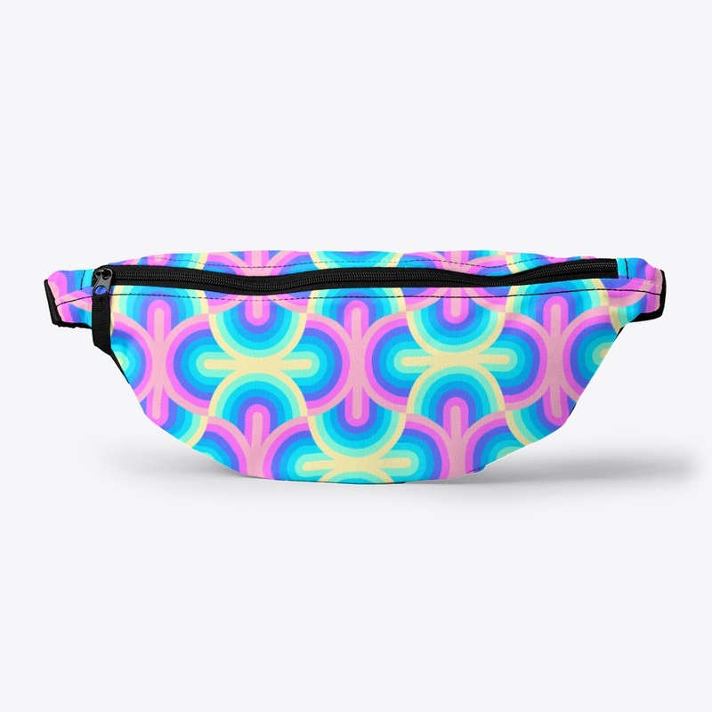 Neon Rainbow Fanny Pack