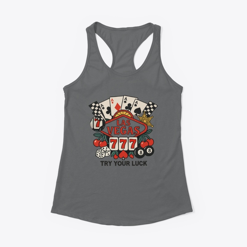 Las Vegas Lucky 777 T-Shirt Design