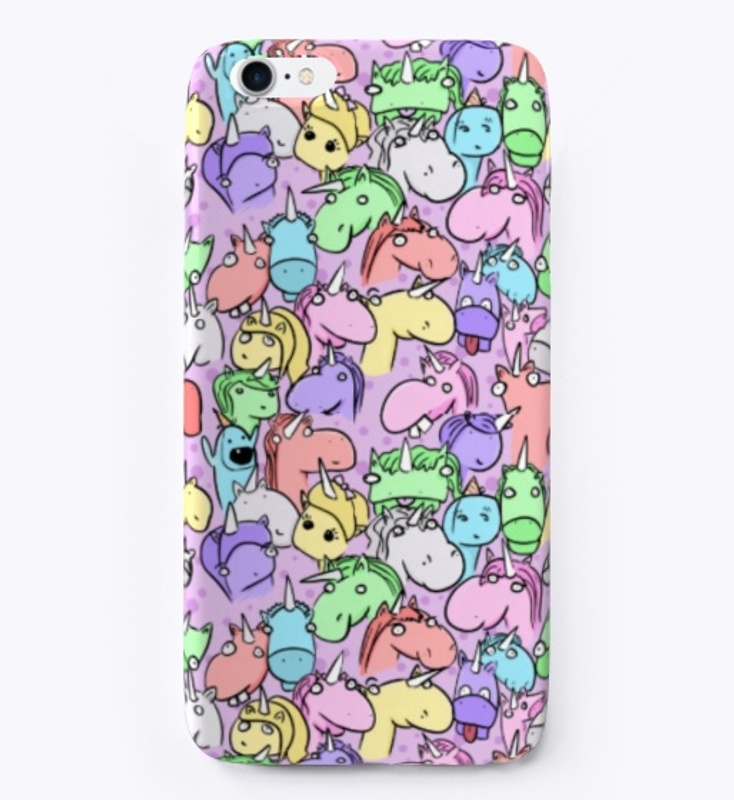 Unicorn Doodle Phone case