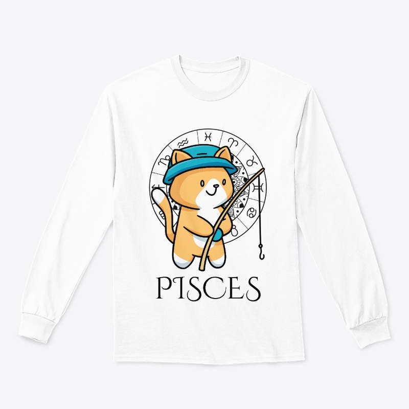  Pisces Zodiac White T-Shirt