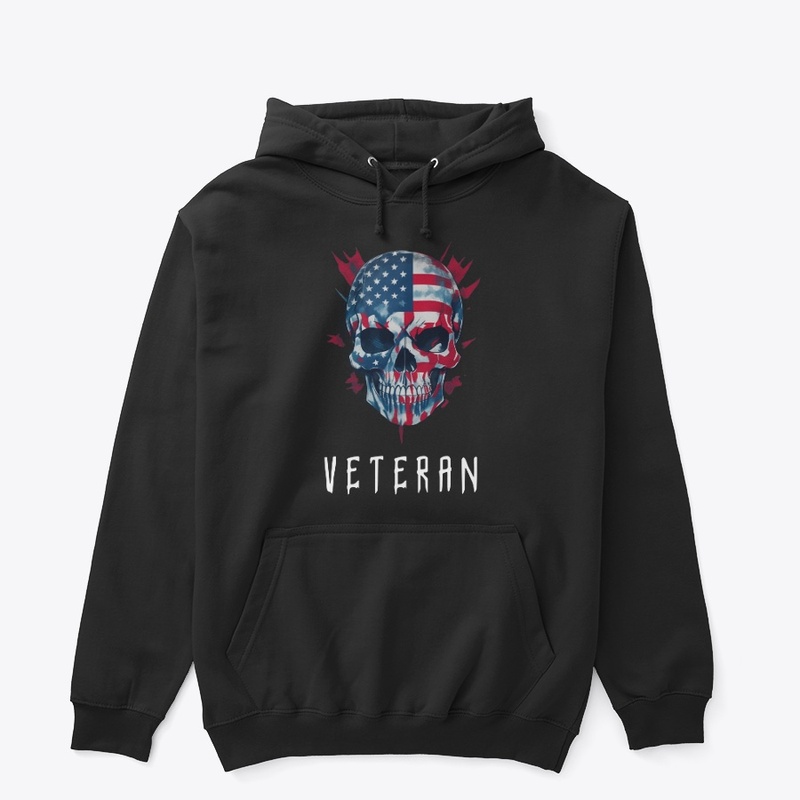 Veteran skull flag