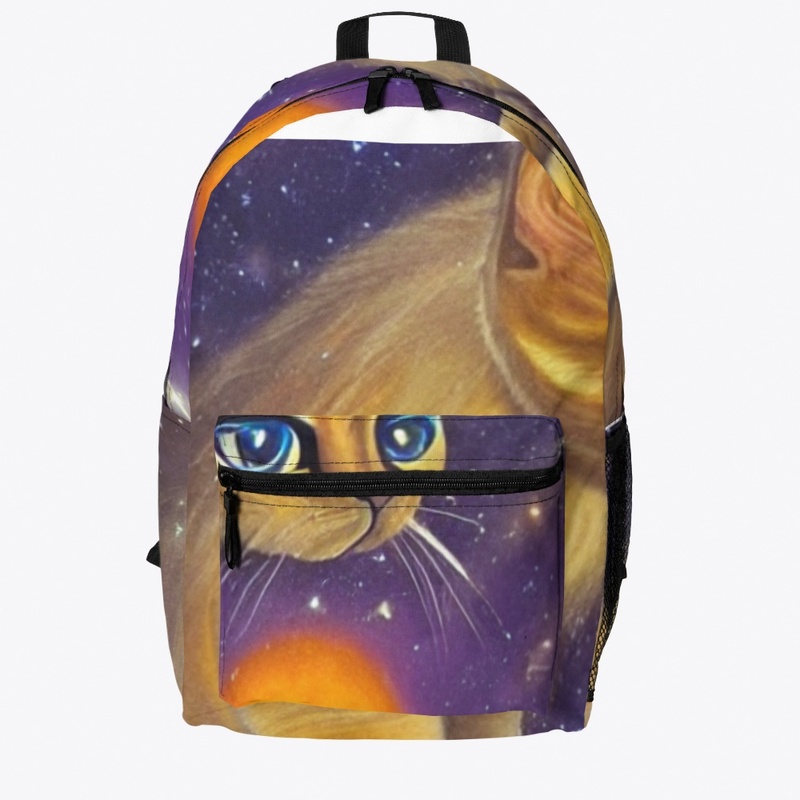 A funny cat in space