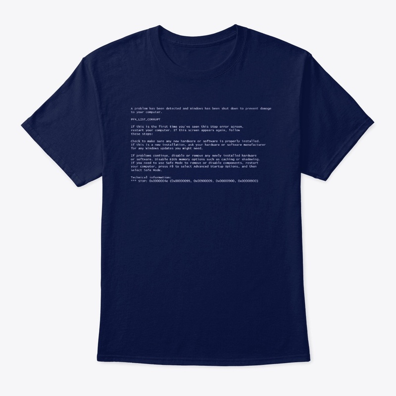 Blue Screen of Death Shirt